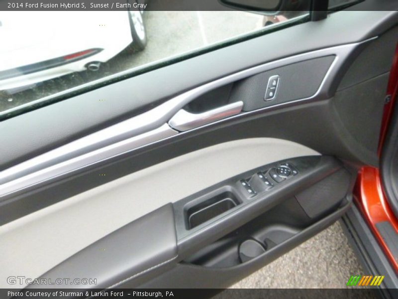 Sunset / Earth Gray 2014 Ford Fusion Hybrid S