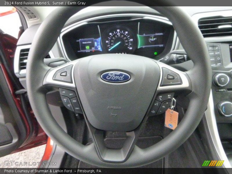 Sunset / Earth Gray 2014 Ford Fusion Hybrid S