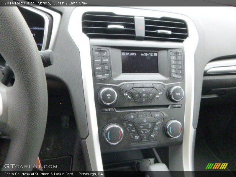 Sunset / Earth Gray 2014 Ford Fusion Hybrid S