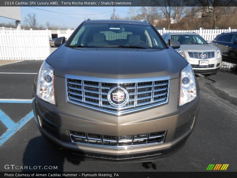 Terra Mocha Metallic / Shale/Brownstone 2014 Cadillac SRX Luxury AWD
