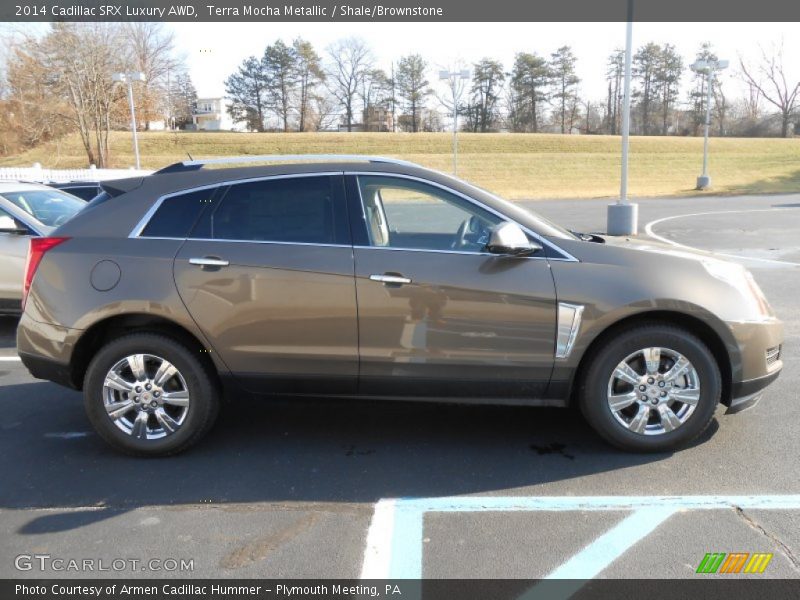 Terra Mocha Metallic / Shale/Brownstone 2014 Cadillac SRX Luxury AWD