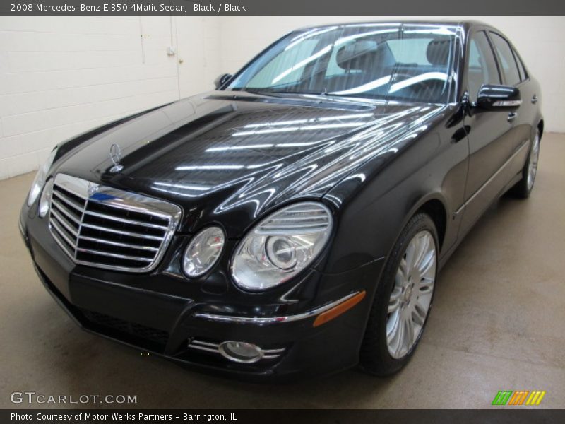 Black / Black 2008 Mercedes-Benz E 350 4Matic Sedan