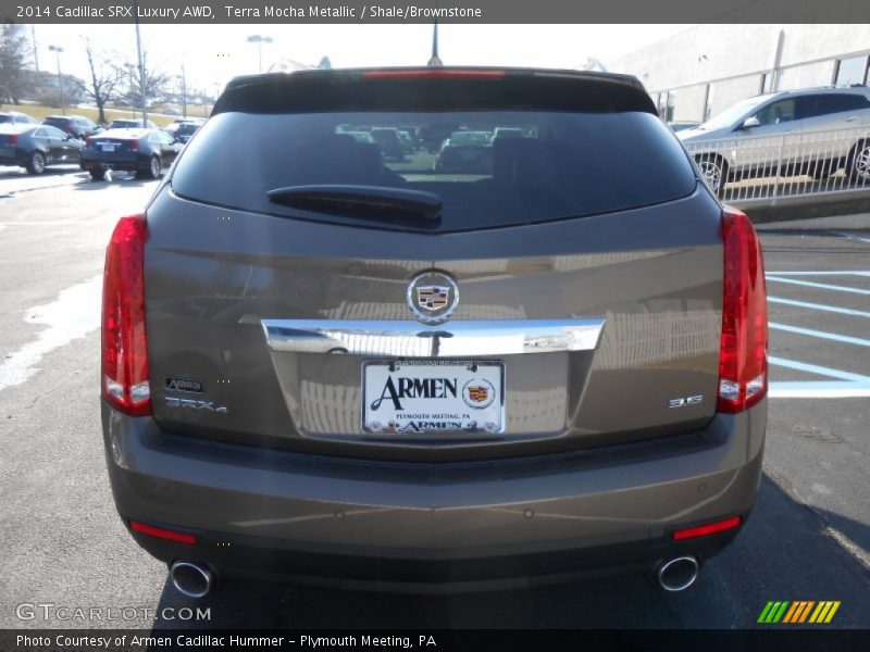 Terra Mocha Metallic / Shale/Brownstone 2014 Cadillac SRX Luxury AWD