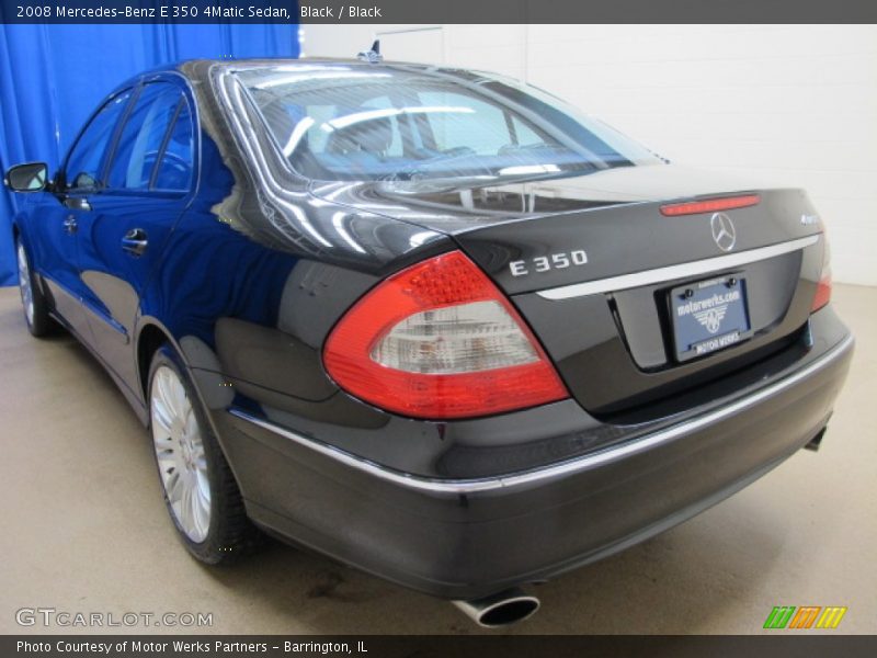 Black / Black 2008 Mercedes-Benz E 350 4Matic Sedan
