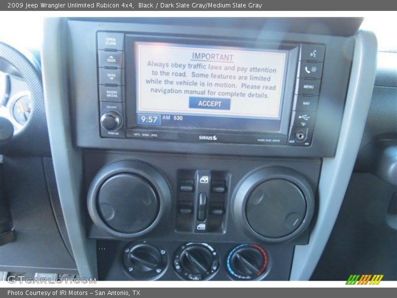 Black / Dark Slate Gray/Medium Slate Gray 2009 Jeep Wrangler Unlimited Rubicon 4x4