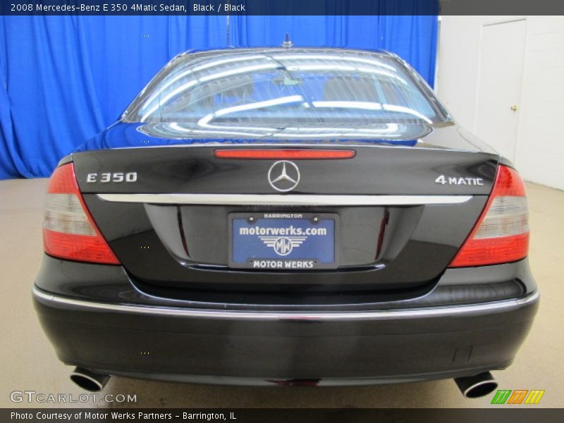 Black / Black 2008 Mercedes-Benz E 350 4Matic Sedan