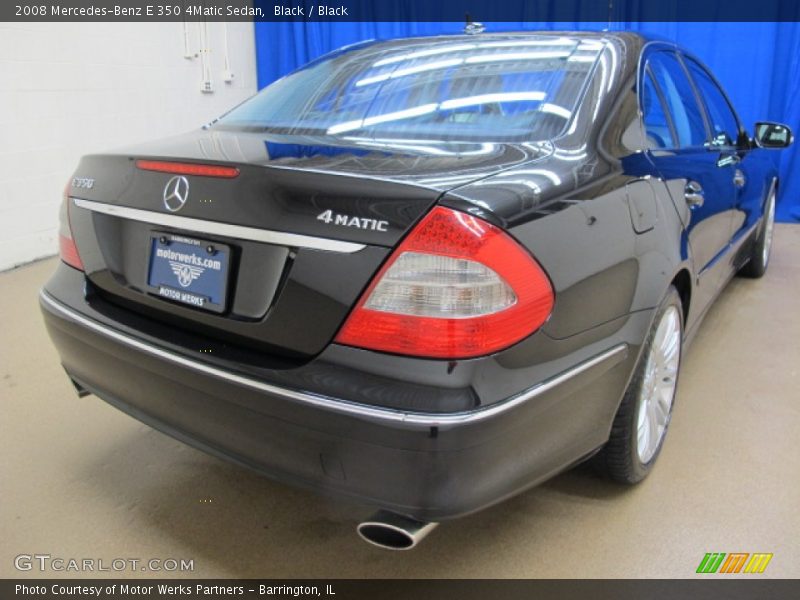Black / Black 2008 Mercedes-Benz E 350 4Matic Sedan