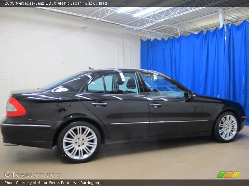 Black / Black 2008 Mercedes-Benz E 350 4Matic Sedan