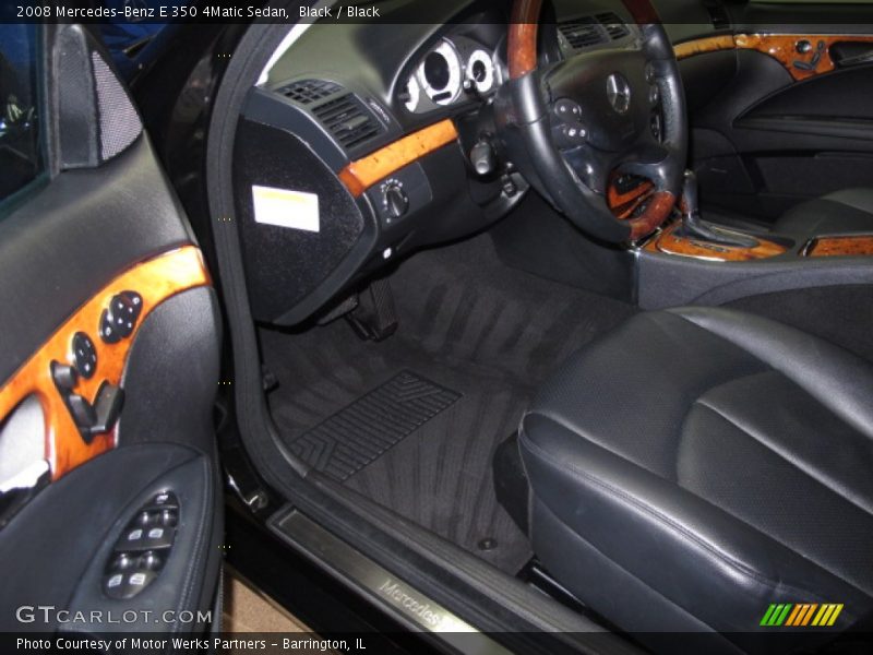 Black / Black 2008 Mercedes-Benz E 350 4Matic Sedan
