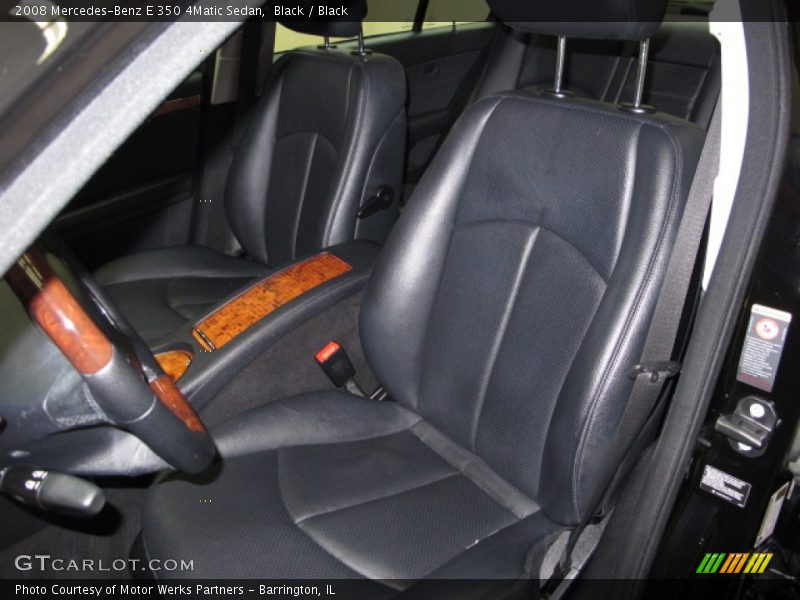Black / Black 2008 Mercedes-Benz E 350 4Matic Sedan
