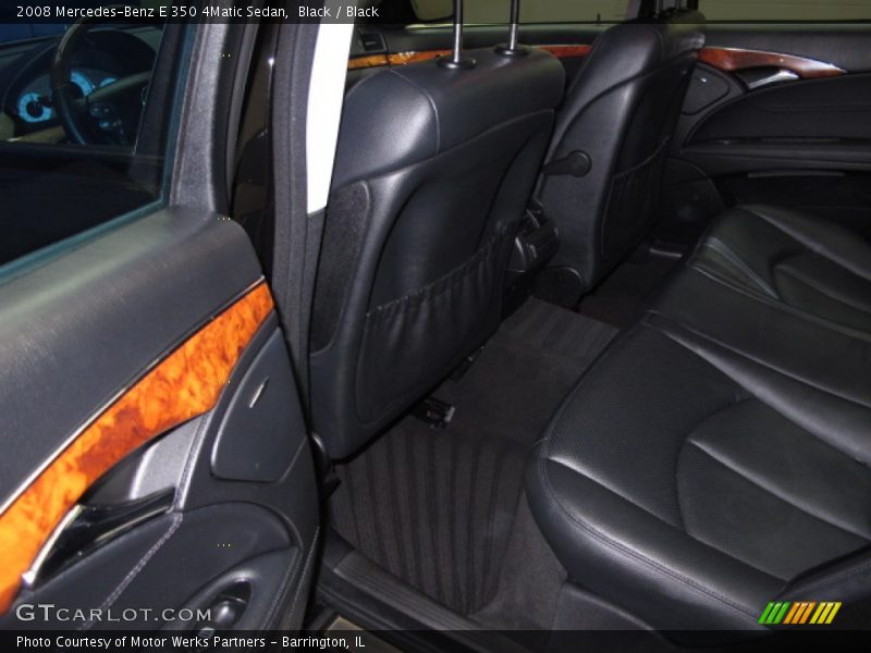 Black / Black 2008 Mercedes-Benz E 350 4Matic Sedan
