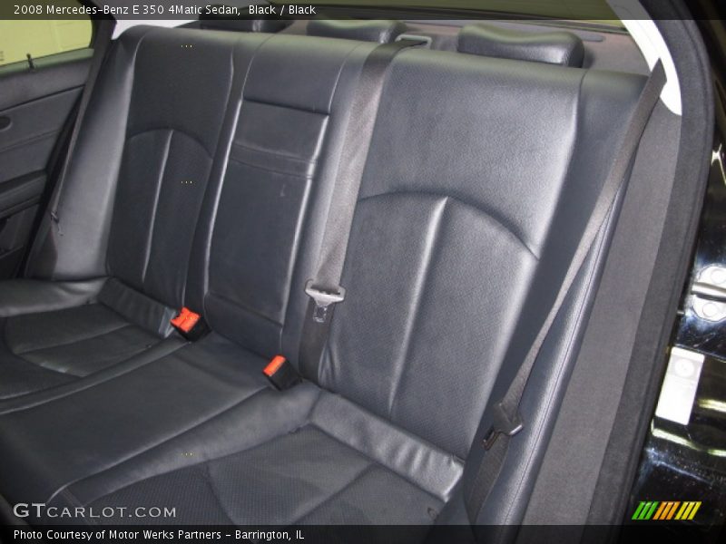 Black / Black 2008 Mercedes-Benz E 350 4Matic Sedan