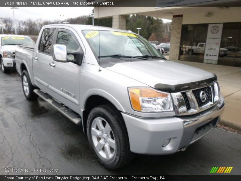 Radiant Silver / Charcoal 2010 Nissan Titan LE Crew Cab 4x4