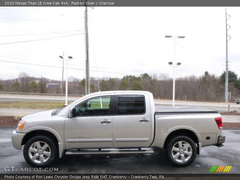 Radiant Silver / Charcoal 2010 Nissan Titan LE Crew Cab 4x4