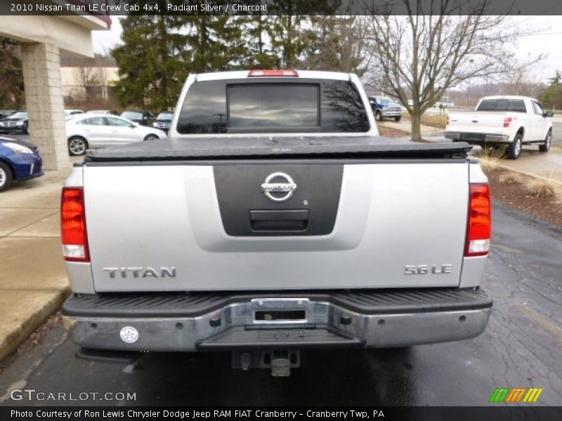 Radiant Silver / Charcoal 2010 Nissan Titan LE Crew Cab 4x4