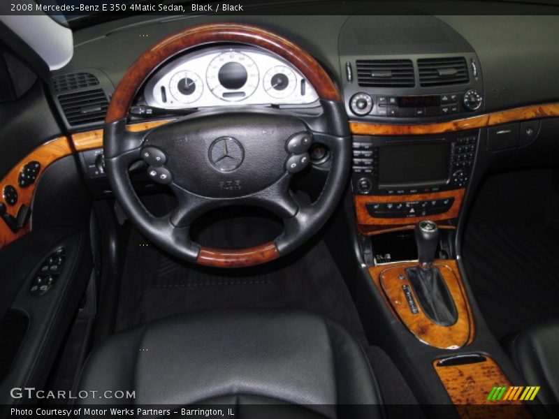 Black / Black 2008 Mercedes-Benz E 350 4Matic Sedan