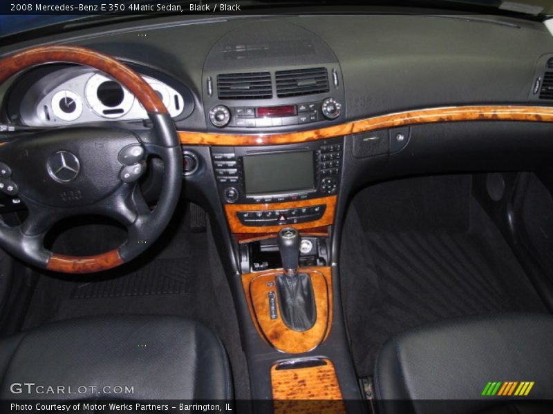 Black / Black 2008 Mercedes-Benz E 350 4Matic Sedan