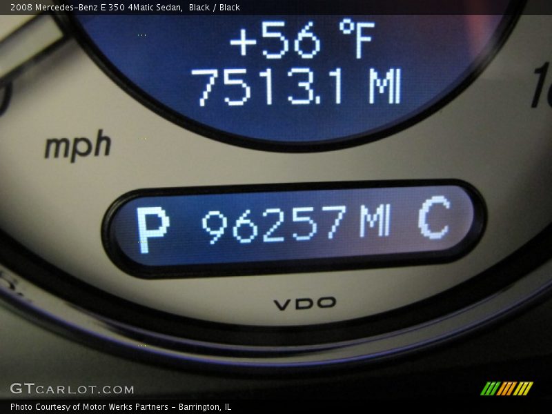 Black / Black 2008 Mercedes-Benz E 350 4Matic Sedan