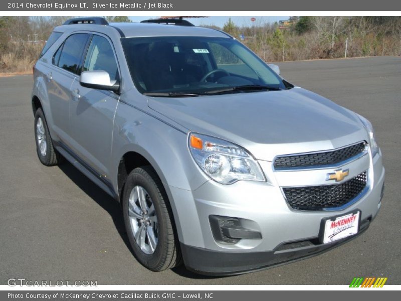 Silver Ice Metallic / Jet Black 2014 Chevrolet Equinox LT