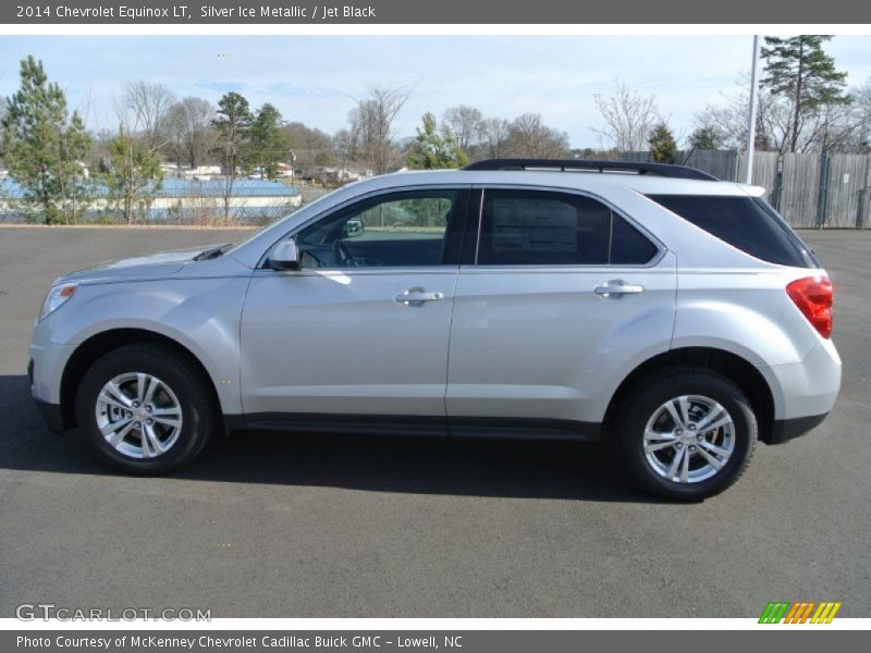 Silver Ice Metallic / Jet Black 2014 Chevrolet Equinox LT