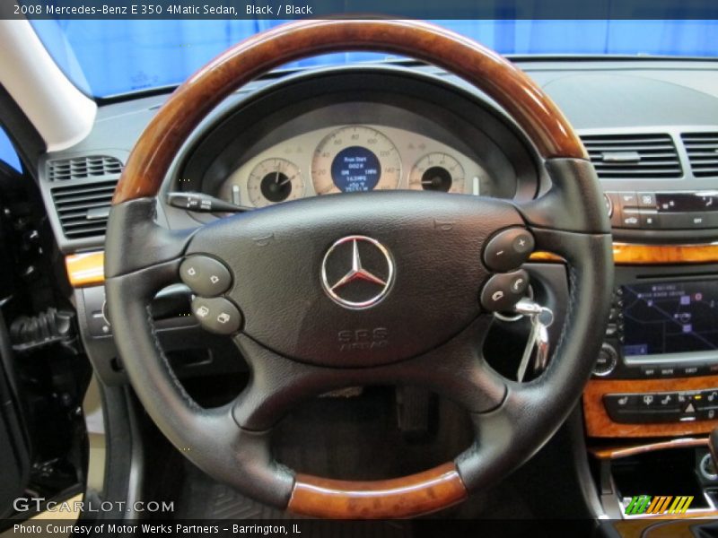Black / Black 2008 Mercedes-Benz E 350 4Matic Sedan