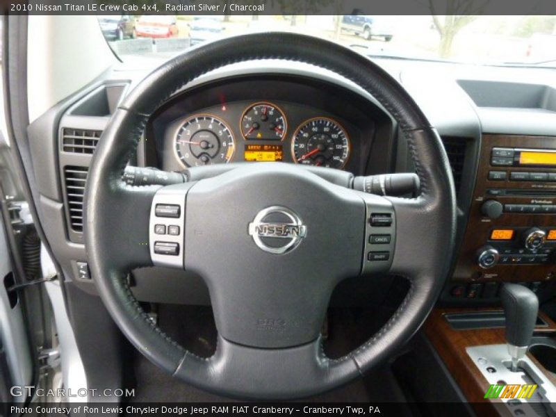 Radiant Silver / Charcoal 2010 Nissan Titan LE Crew Cab 4x4