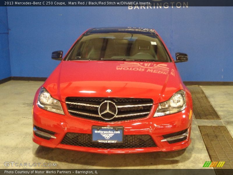 Mars Red / Black/Red Stitch w/DINAMICA Inserts 2013 Mercedes-Benz C 250 Coupe