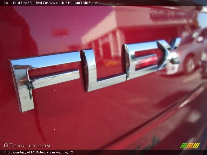 Red Candy Metallic / Medium Light Stone 2011 Ford Flex SEL