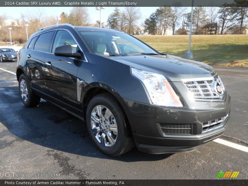 Graphite Metallic / Light Titanium/Ebony 2014 Cadillac SRX Luxury AWD