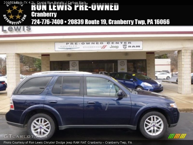 Crystal Blue Metallic / Carbon Black 2007 Saab 9-7X 4.2i