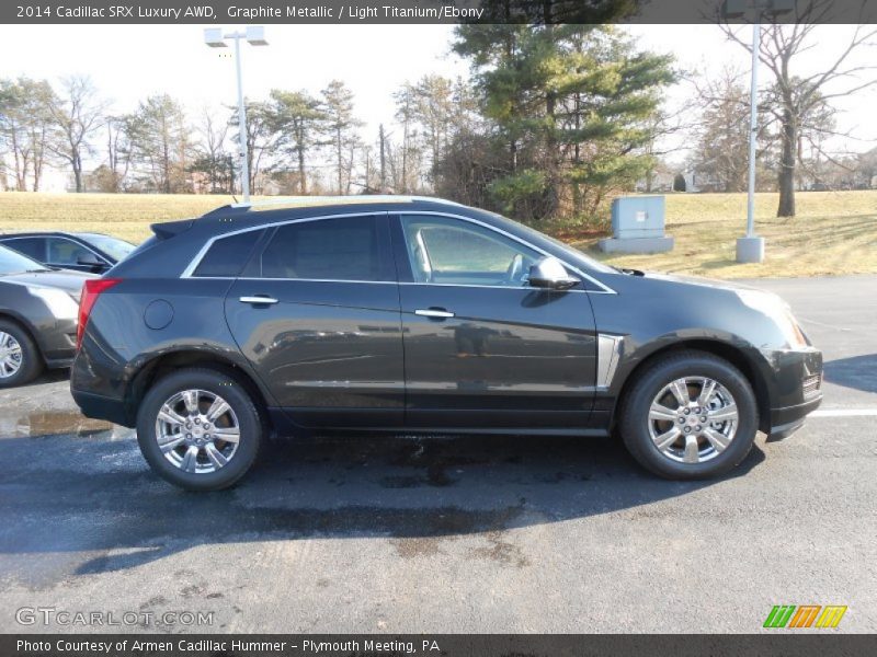 Graphite Metallic / Light Titanium/Ebony 2014 Cadillac SRX Luxury AWD