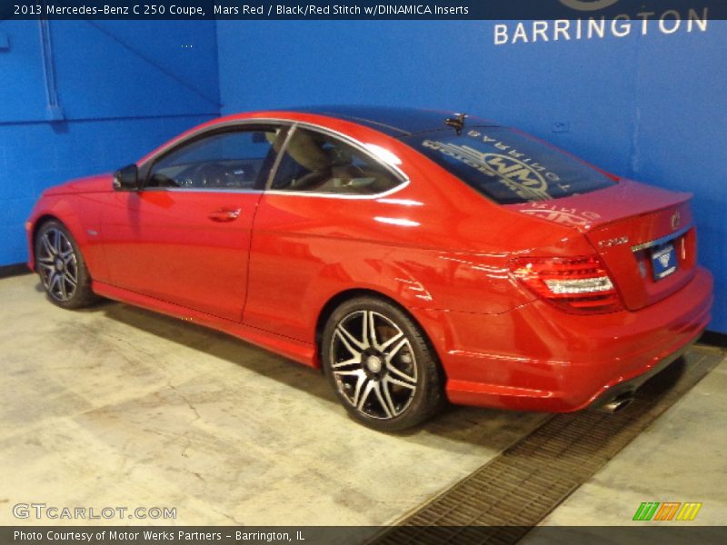 Mars Red / Black/Red Stitch w/DINAMICA Inserts 2013 Mercedes-Benz C 250 Coupe