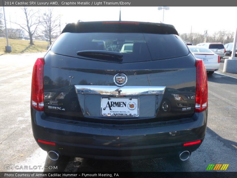 Graphite Metallic / Light Titanium/Ebony 2014 Cadillac SRX Luxury AWD