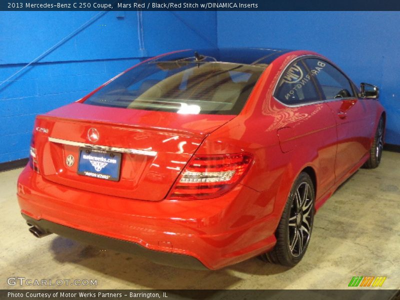 Mars Red / Black/Red Stitch w/DINAMICA Inserts 2013 Mercedes-Benz C 250 Coupe