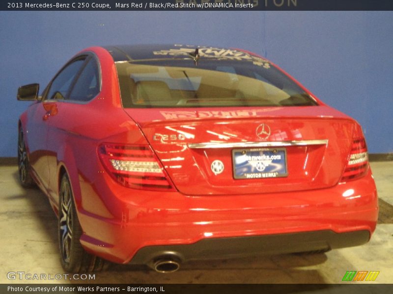 Mars Red / Black/Red Stitch w/DINAMICA Inserts 2013 Mercedes-Benz C 250 Coupe