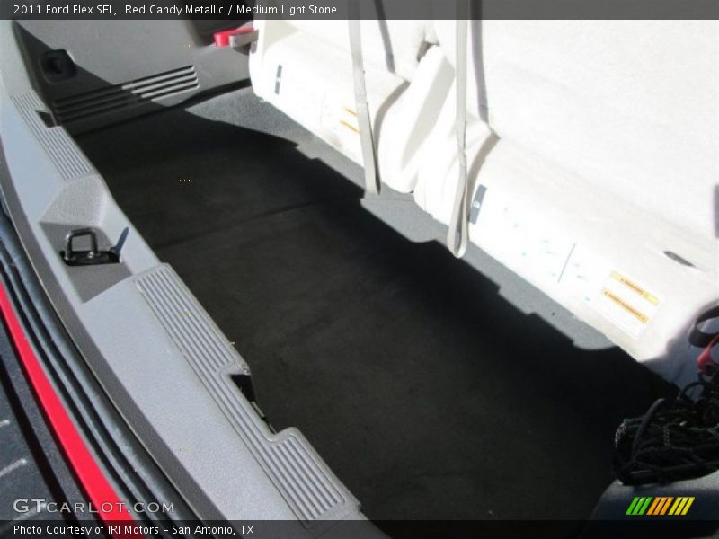 Red Candy Metallic / Medium Light Stone 2011 Ford Flex SEL