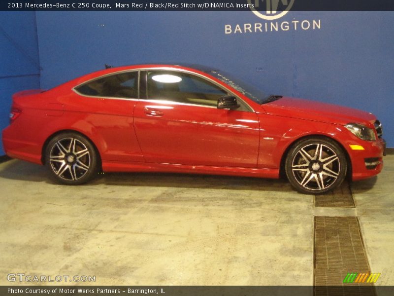 Mars Red / Black/Red Stitch w/DINAMICA Inserts 2013 Mercedes-Benz C 250 Coupe