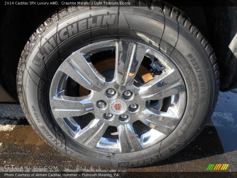 Graphite Metallic / Light Titanium/Ebony 2014 Cadillac SRX Luxury AWD