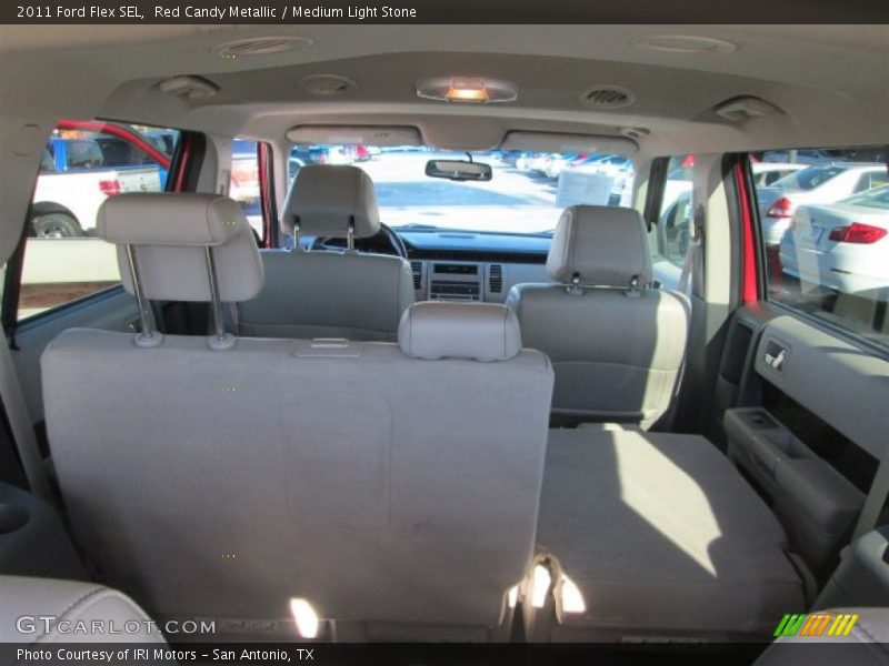 Red Candy Metallic / Medium Light Stone 2011 Ford Flex SEL