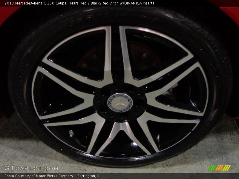 Mars Red / Black/Red Stitch w/DINAMICA Inserts 2013 Mercedes-Benz C 250 Coupe
