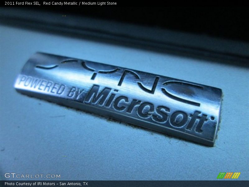 Red Candy Metallic / Medium Light Stone 2011 Ford Flex SEL
