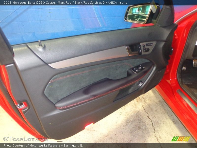 Mars Red / Black/Red Stitch w/DINAMICA Inserts 2013 Mercedes-Benz C 250 Coupe