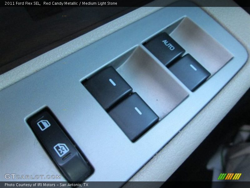Red Candy Metallic / Medium Light Stone 2011 Ford Flex SEL