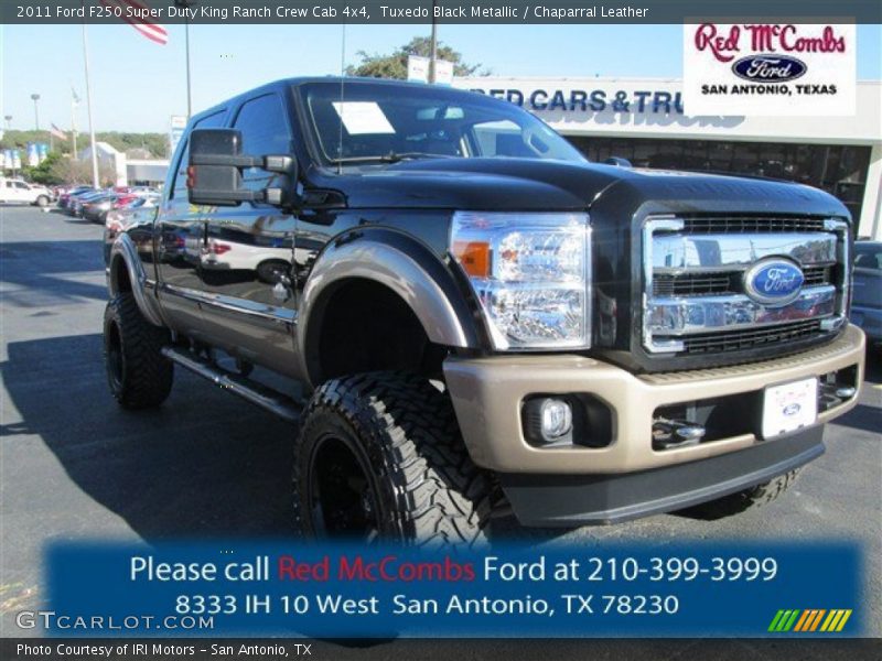 Tuxedo Black Metallic / Chaparral Leather 2011 Ford F250 Super Duty King Ranch Crew Cab 4x4