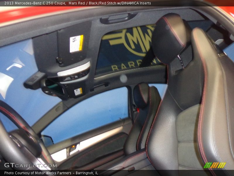 Mars Red / Black/Red Stitch w/DINAMICA Inserts 2013 Mercedes-Benz C 250 Coupe