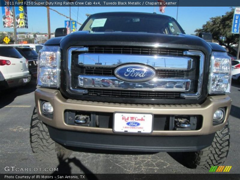 Tuxedo Black Metallic / Chaparral Leather 2011 Ford F250 Super Duty King Ranch Crew Cab 4x4