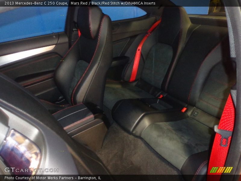 Mars Red / Black/Red Stitch w/DINAMICA Inserts 2013 Mercedes-Benz C 250 Coupe