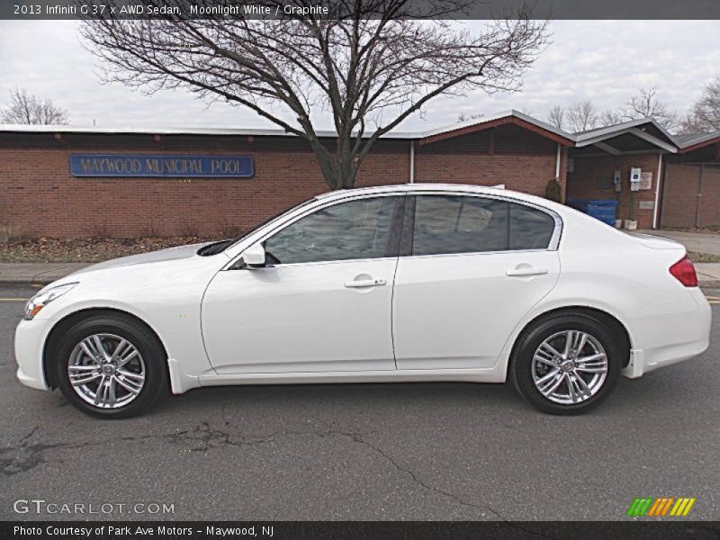 Moonlight White / Graphite 2013 Infiniti G 37 x AWD Sedan
