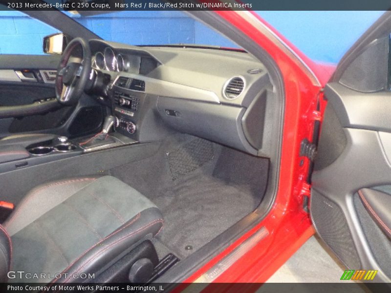 Mars Red / Black/Red Stitch w/DINAMICA Inserts 2013 Mercedes-Benz C 250 Coupe