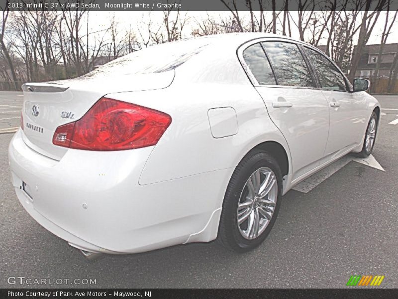 Moonlight White / Graphite 2013 Infiniti G 37 x AWD Sedan